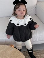 [66-90cm]暖かい ポンポン付き ロンパース - Image 8