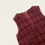 [80-140cm] チェックジャンパースカート&フリルニット&バッグ3点セット - Image 10