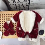 [66-100cm] うさぎ 蝶結び あったか カバーオール&マフラー - Image 5