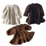 [73-100cm] 女の子 純色 ワンピース - Image 9