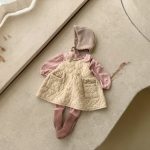 [73-110cm]韓国風 厚手 無地 ワンピース - Image 6