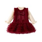 [73-100cm] 蝶結び チュール 厚手 ワンピース - Image 5