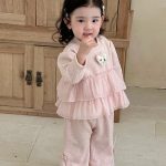 [73-100cm] ピンク 裏起毛 スイート セットアップ - Image 6