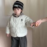 [73-110cm] 韓国風 キャラ柄 中綿アウター - Image 8