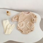 [66-90cm] 無地 フリース ロンパース - Image 12