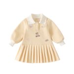 [73-100cm]切替プリーツスカート カレッジ風 カートゥーン - Image 3