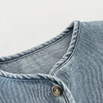 [73-110cm] ポケット付き デニム アウター - Image 6