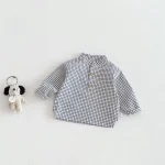 [73-110cm]シャツ チェック柄 定番 子供服 長袖 トップス - Image 4