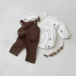 [66-90cm] 韓国風 シンプル サロペット - Image 8