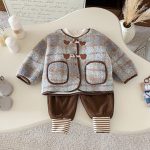 [73-100cm] チェックボア ジャケット - Image 2