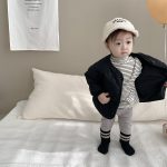 [73-110cm]アルファベット入り コート - Image 3