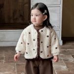 [73-100cm] ボアドットフリル アウター - Image 5