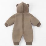 [66-90cm] 北欧風ボア風 ダブル ジップカバーオール - Image 2