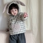 [73-110cm] チェック フード付き ジャケット - Image 8