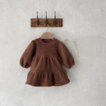 [73-100cm] 女の子 純色 ワンピース - Image 5