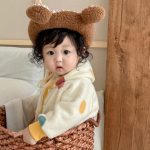 [66-100cm] カラードット あったか カバーオール - Image 6