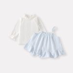 [73-100cm]インナートップス&デニムフレアパンツ スウィート キャミチュニック - Image 2