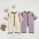 [66-90cm] スカラップ 裏起毛 カバーオール - Image 4