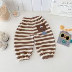 [73-100cm]立体ポケット ボーダー パンツ - Image 7