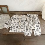 [66-100cm]ワッフル プリント セットアップ6 - Image 3