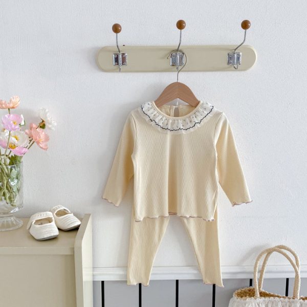 [66-100cm]可愛い 襟付き ルームウェア セットアップ