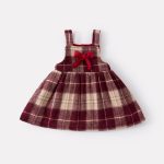 [73-100cm] チェック あったか 厚手 ジャンパースカート