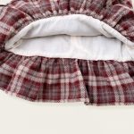 [80-140cm] プリンセス風 ジャンパー スカート&ニット&帽子3点セット - Image 6