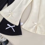 [73-120cm]蝶結び セミ フレアパンツ - Image 5