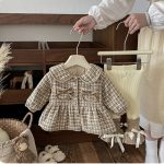 [73-100cm] リボン ポケット ウール 中綿 コート - Image 11