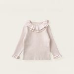 [80-140cm] チェックジャンパースカート&フリルニット&バッグ3点セット - Image 9