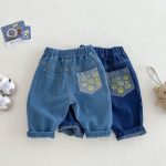 [73-120cm]笑顔柄 デニムパンツ - Image 3