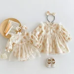 [66-120cm]ロンパース OR ワンピース 肩フリル レース風 - Image 4