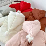 [66-100cm] シンプルデザイン フーディー アウター - Image 5