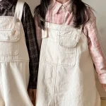 [80-150cm] ポケット付き サロペット or ワンピース - Image 3