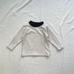 [73-120cm]カラー切替え クールネック トップス - Image 8