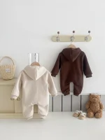 [66-90cm]熊柄 オールインワン - Image 11