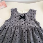 [73-120cm] ドット 裏起毛 ジャンパースカート - Image 2