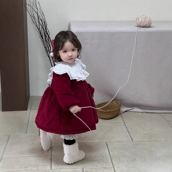 [73-100cm]プリンセス 蝶結び付き ワンピース