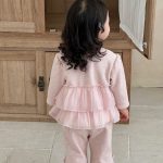 [73-100cm] ピンク 裏起毛 スイート セットアップ - Image 2