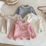 [73-100cm] フリル襟 裏起毛 インナー - Image 4