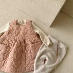 [73-110cm]韓国風 厚手 無地 ワンピース - Image 3