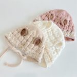 [GOODS]レース 花柄 ベビー ボンネット