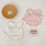 [66-90cm]リボン襟 ロンパース - Image 3