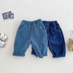 [73-120cm]笑顔柄 デニムパンツ - Image 6