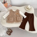 [73-120cm] カートゥーン 裏起毛 ベスト - Image 12