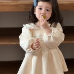 [66-90cm] 韓国風 丸襟 ワンピース - Image 9