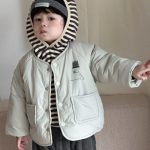 [73-110cm] 韓国風 キャラ柄 中綿アウター - Image 7