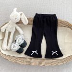 [73-120cm]蝶結び セミ フレアパンツ - Image 7