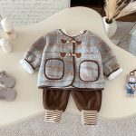 [73-100cm] チェックボア ジャケット - Image 4