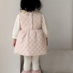 [73-100cm] レース襟 キルティング 裏起毛 ワンピース - Image 6